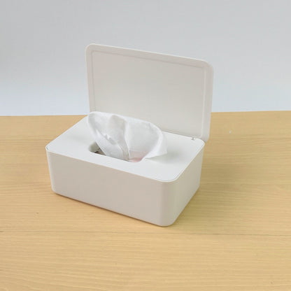 Spot Wet Tissue Box with Lid Paper Box Mask Box Storage Box Household Dust-proof Desktop Sealed Wet Tissue Box