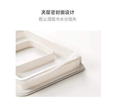 Spot Wet Tissue Box with Lid Paper Box Mask Box Storage Box Household Dust-proof Desktop Sealed Wet Tissue Box