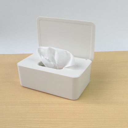 Spot Wet Tissue Box with Lid Paper Box Mask Box Storage Box Household Dust-proof Desktop Sealed Wet Tissue Box