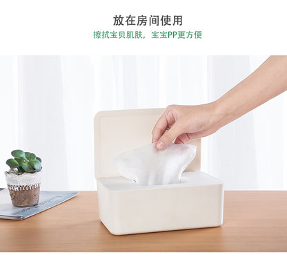 Spot Wet Tissue Box with Lid Paper Box Mask Box Storage Box Household Dust-proof Desktop Sealed Wet Tissue Box