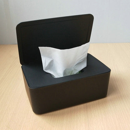 Spot Wet Tissue Box with Lid Paper Box Mask Box Storage Box Household Dust-proof Desktop Sealed Wet Tissue Box