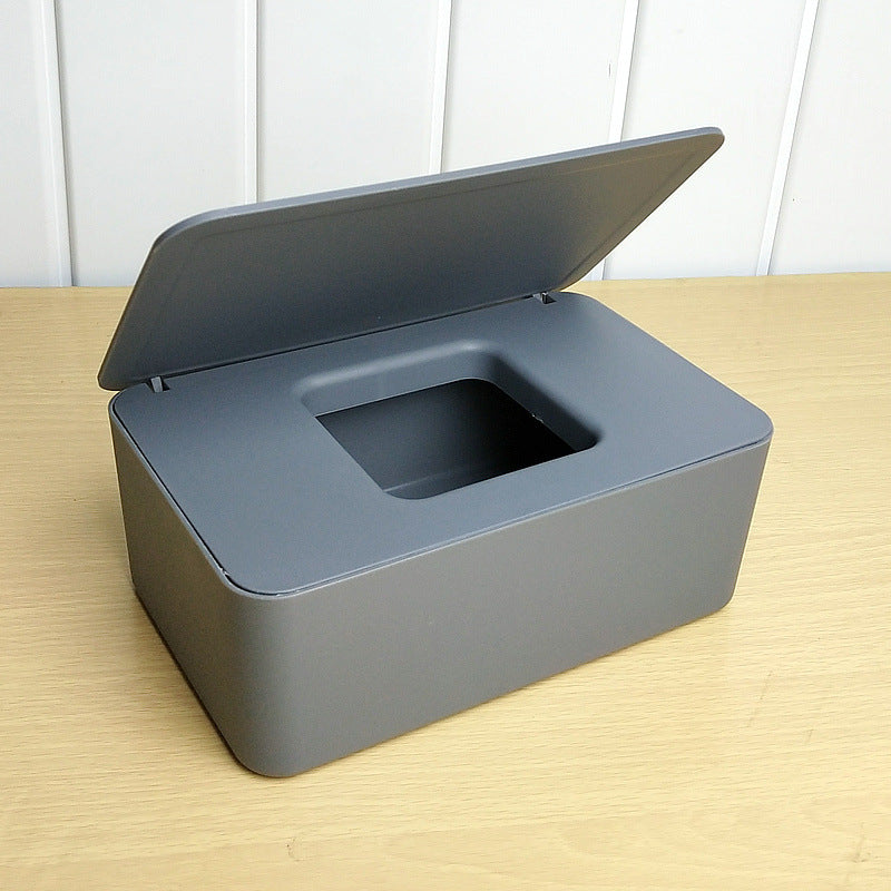 Spot Wet Tissue Box with Lid Paper Box Mask Box Storage Box Household Dust-proof Desktop Sealed Wet Tissue Box