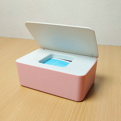 Spot Wet Tissue Box with Lid Paper Box Mask Box Storage Box Household Dust-proof Desktop Sealed Wet Tissue Box