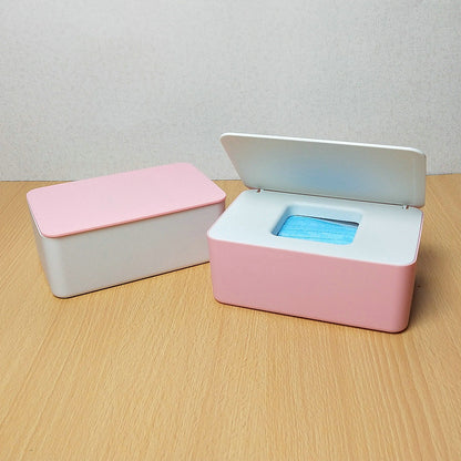 Spot Wet Tissue Box with Lid Paper Box Mask Box Storage Box Household Dust-proof Desktop Sealed Wet Tissue Box