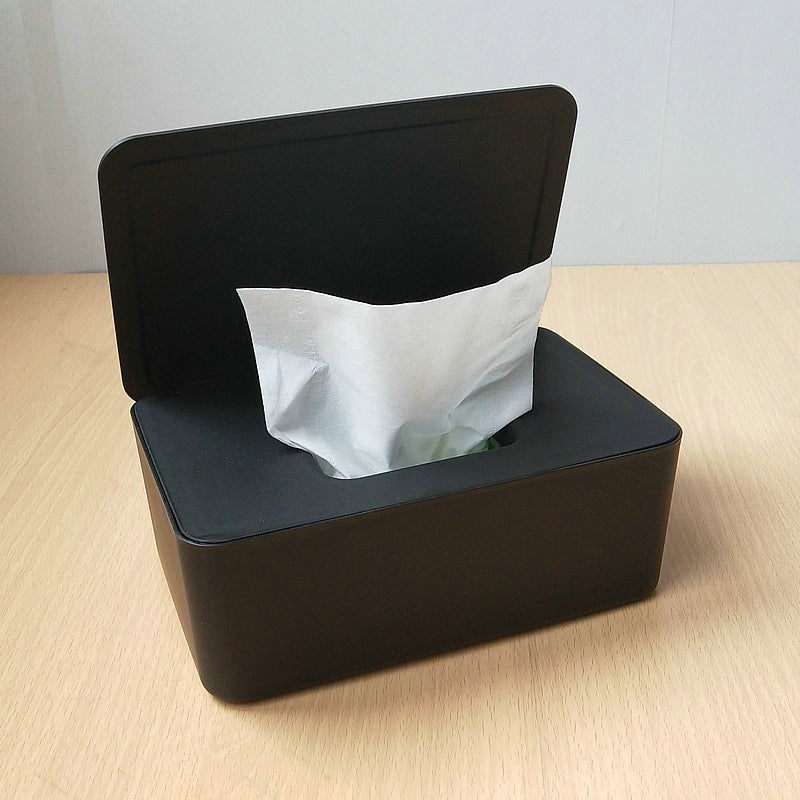 Spot Wet Tissue Box with Lid Paper Box Mask Box Storage Box Household Dust-proof Desktop Sealed Wet Tissue Box