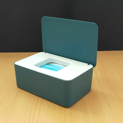 Spot Wet Tissue Box with Lid Paper Box Mask Box Storage Box Household Dust-proof Desktop Sealed Wet Tissue Box