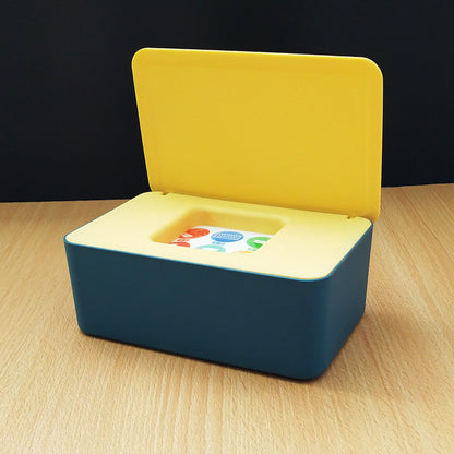 Spot Wet Tissue Box with Lid Paper Box Mask Box Storage Box Household Dust-proof Desktop Sealed Wet Tissue Box