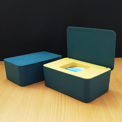 Spot Wet Tissue Box with Lid Paper Box Mask Box Storage Box Household Dust-proof Desktop Sealed Wet Tissue Box