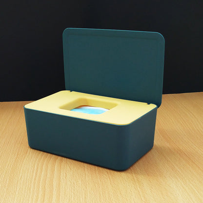Spot Wet Tissue Box with Lid Paper Box Mask Box Storage Box Household Dust-proof Desktop Sealed Wet Tissue Box