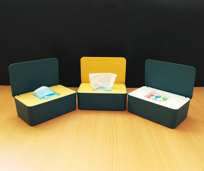 Spot Wet Tissue Box with Lid Paper Box Mask Box Storage Box Household Dust-proof Desktop Sealed Wet Tissue Box