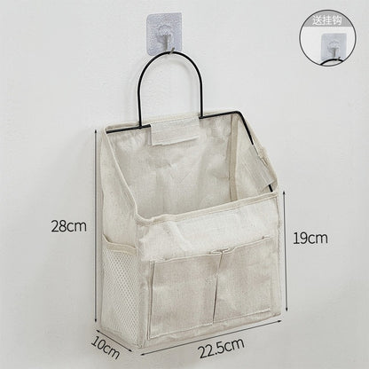 Cross-Border Student Fabric Storage Hanging Bag Wall-Mounted Dormitory Wall Storage Bag Door Hanging Pocket Storage Bag