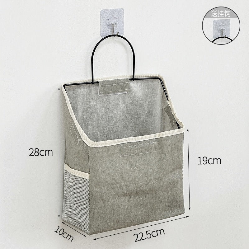 Cross-Border Student Fabric Storage Hanging Bag Wall-Mounted Dormitory Wall Storage Bag Door Hanging Pocket Storage Bag