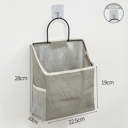 Cross-Border Student Fabric Storage Hanging Bag Wall-Mounted Dormitory Wall Storage Bag Door Hanging Pocket Storage Bag