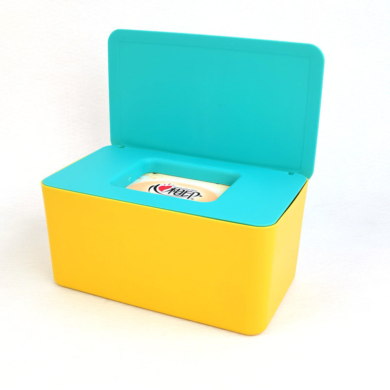 Spot Wet Tissue Box with Lid Paper Box Mask Box Storage Box Household Dust-proof Desktop Sealed Wet Tissue Box