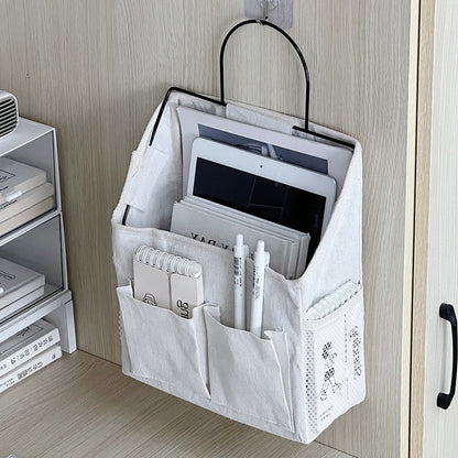 Cross-Border Student Fabric Storage Hanging Bag Wall-Mounted Dormitory Wall Storage Bag Door Hanging Pocket Storage Bag