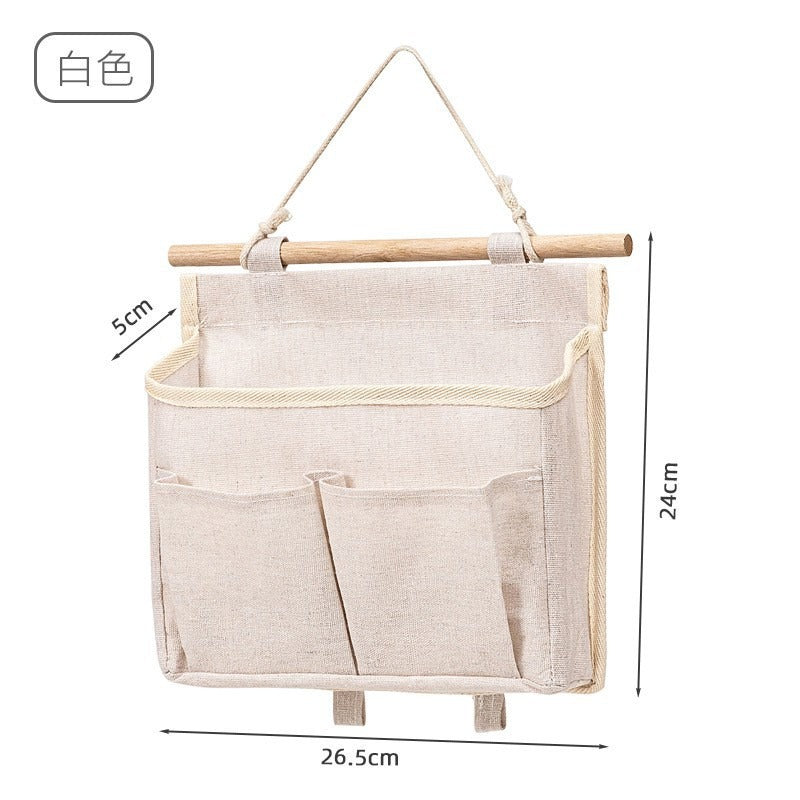 Cross-Border Student Fabric Storage Hanging Bag Wall-Mounted Dormitory Wall Storage Bag Door Hanging Pocket Storage Bag