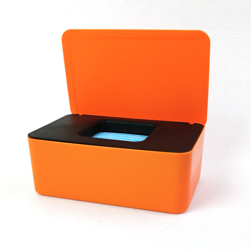Spot Wet Tissue Box with Lid Paper Box Mask Box Storage Box Household Dust-proof Desktop Sealed Wet Tissue Box