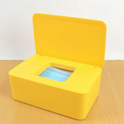 Spot Wet Tissue Box with Lid Paper Box Mask Box Storage Box Household Dust-proof Desktop Sealed Wet Tissue Box
