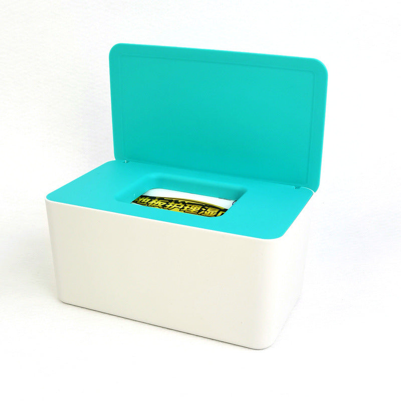 Spot Wet Tissue Box with Lid Paper Box Mask Box Storage Box Household Dust-proof Desktop Sealed Wet Tissue Box