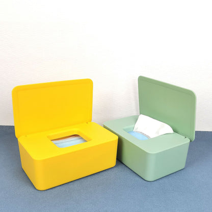 Spot Wet Tissue Box with Lid Paper Box Mask Box Storage Box Household Dust-proof Desktop Sealed Wet Tissue Box
