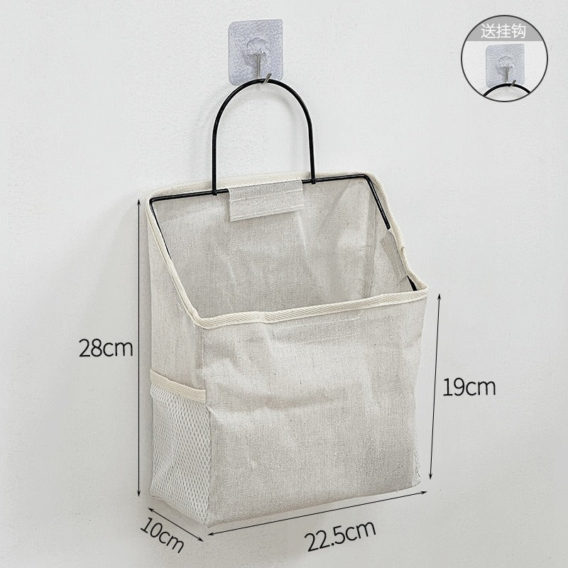 Cross-Border Student Fabric Storage Hanging Bag Wall-Mounted Dormitory Wall Storage Bag Door Hanging Pocket Storage Bag