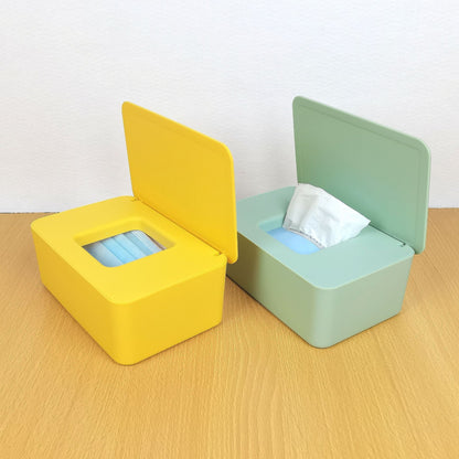 Spot Wet Tissue Box with Lid Paper Box Mask Box Storage Box Household Dust-proof Desktop Sealed Wet Tissue Box