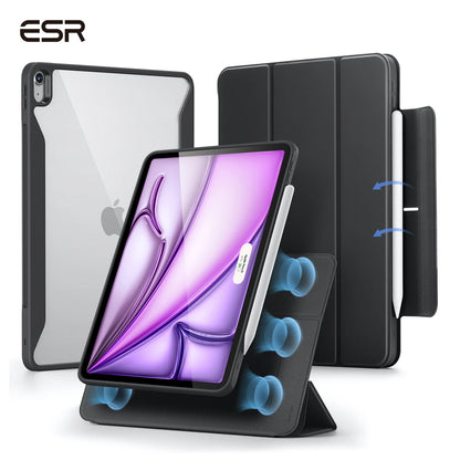 ESR for iPad Air 13/11 Case (2026/2025/2024) with Pencil Holder Removable Magnetic Back Cover for Pro 11/13&Pro 12.9/11&Air5/4