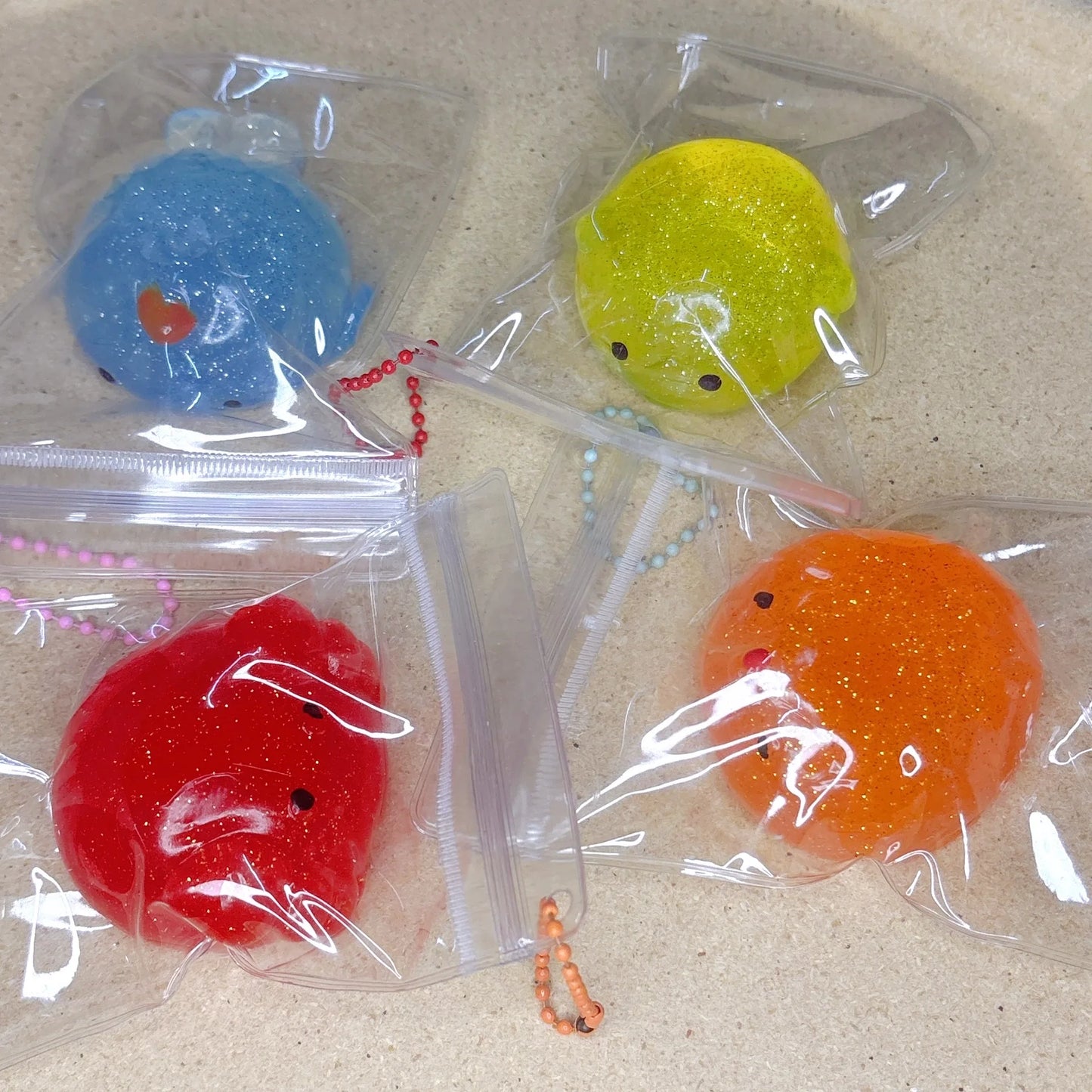 Big Spongy Glitter Mochi Squishy Fidget Sensory Toys Kawaii Animal Stress Ball Powder Fun Soft Antistress Squeeze Children Toys