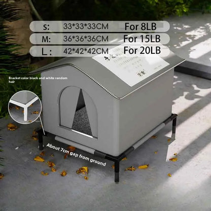 Stray Cat dog House Waterproof Outdoor Winter Warm Pet Cave Sleeping Beds Home Foldable Washable for Small Dog Puppy Supplies