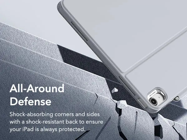 ESR for iPad Air 13/11 Case (2026/2025/2024) with Pencil Holder Removable Magnetic Back Cover for Pro 11/13&Pro 12.9/11&Air5/4