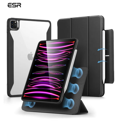 ESR for iPad Air 13/11 Case (2026/2025/2024) with Pencil Holder Removable Magnetic Back Cover for Pro 11/13&Pro 12.9/11&Air5/4