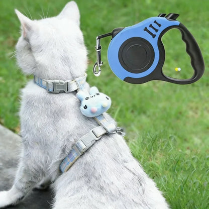 Automatic Retractable Dog Leash 3m/5m Nylon Lead for Small Dogs Cats Durable Puppy Traction Rope for Outdoor Travel Walking