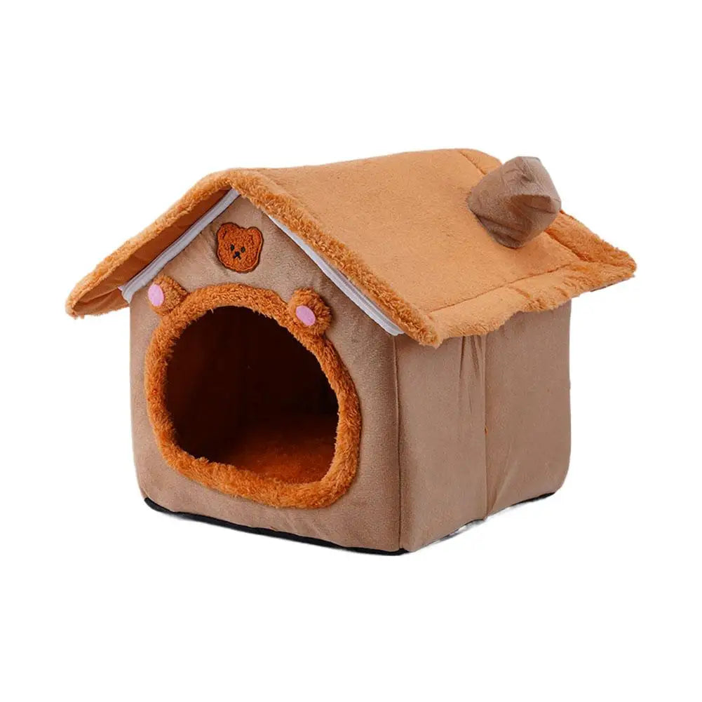 Cats Dog House For Small Medium Dogs Cats Winter Warm Cat Bed Nest Pet Four Seasons Pet Cave Bed Home Supplies 2025