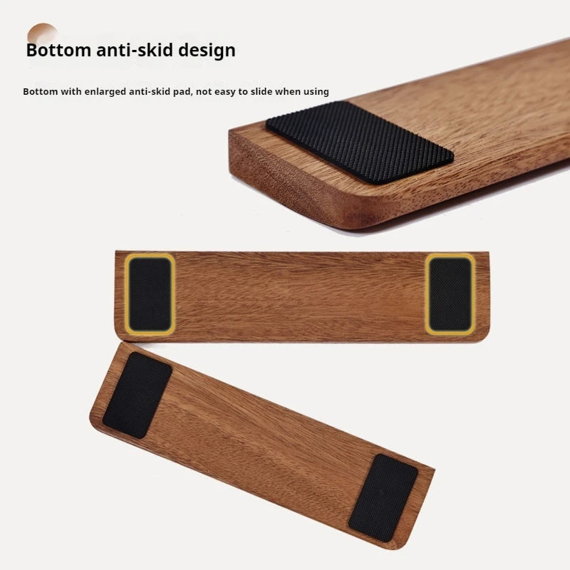 Walnut Wood Keyboard Wrist Rest Palm Pad Mechanical Keyboard Ergonomic Pad 87/98/104/108 Key Suitable For Multiple Sizes Custom