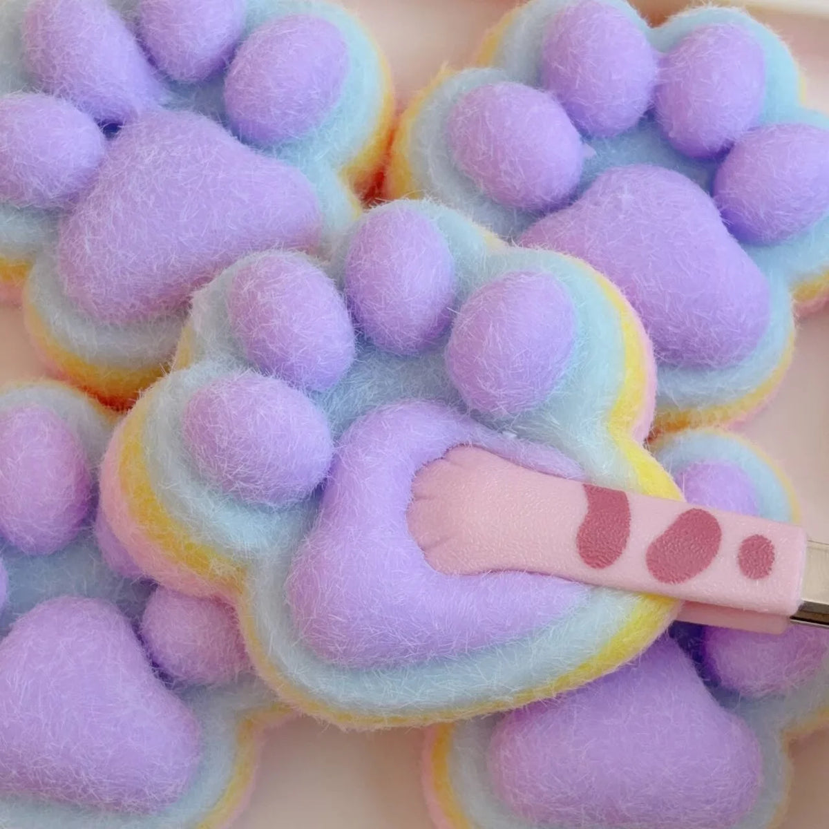 Relieves Stress Anxiety By Squeezing Soft Rainbow Cat Paws Cute Hamster Color Perception Touch Toys Suitable Children And Adults