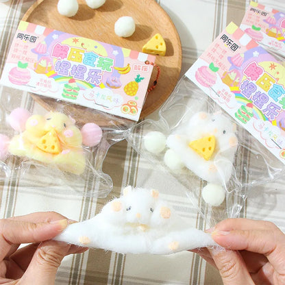 Relieves Stress Anxiety By Squeezing Soft Rainbow Cat Paws Cute Hamster Color Perception Touch Toys Suitable Children And Adults
