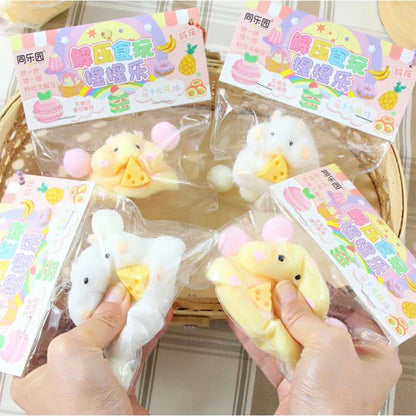 Relieves Stress Anxiety By Squeezing Soft Rainbow Cat Paws Cute Hamster Color Perception Touch Toys Suitable Children And Adults