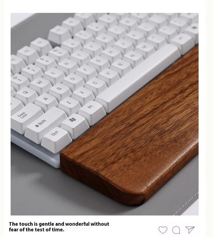 Walnut Wood Keyboard Wrist Rest Palm Pad Mechanical Keyboard Ergonomic Pad 87/98/104/108 Key Suitable For Multiple Sizes Custom