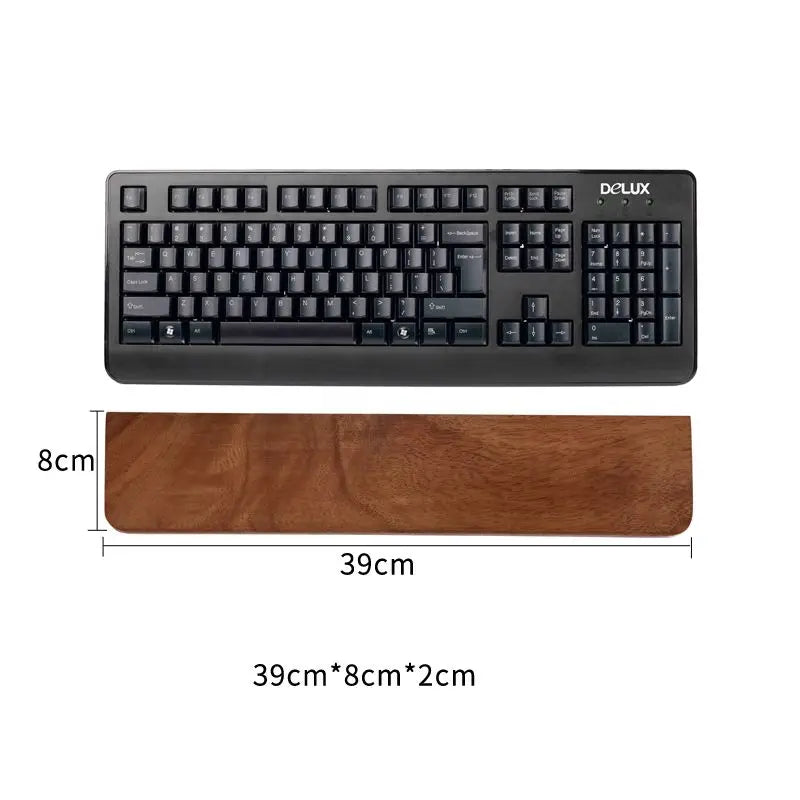 Walnut Wood Keyboard Wrist Rest Palm Pad Mechanical Keyboard Ergonomic Pad 87/98/104/108 Key Suitable For Multiple Sizes Custom
