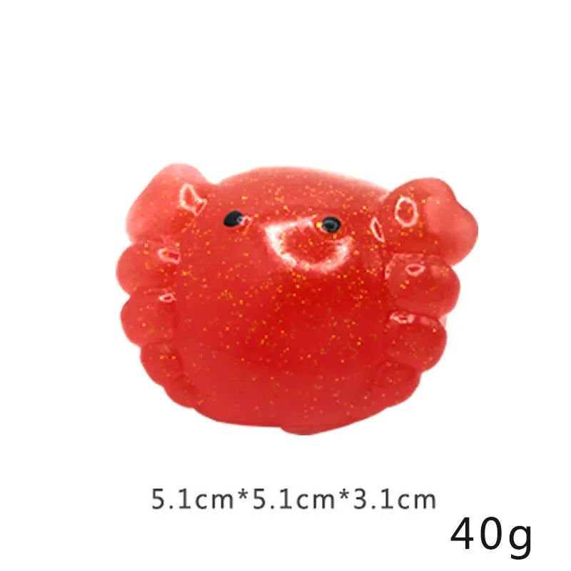Big Spongy Glitter Mochi Squishy Fidget Sensory Toys Kawaii Animal Stress Ball Powder Fun Soft Antistress Squeeze Children Toys