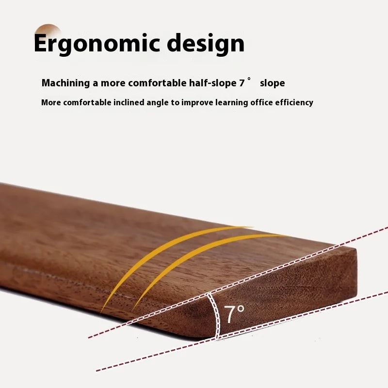 Walnut Wood Keyboard Wrist Rest Palm Pad Mechanical Keyboard Ergonomic Pad 87/98/104/108 Key Suitable For Multiple Sizes Custom