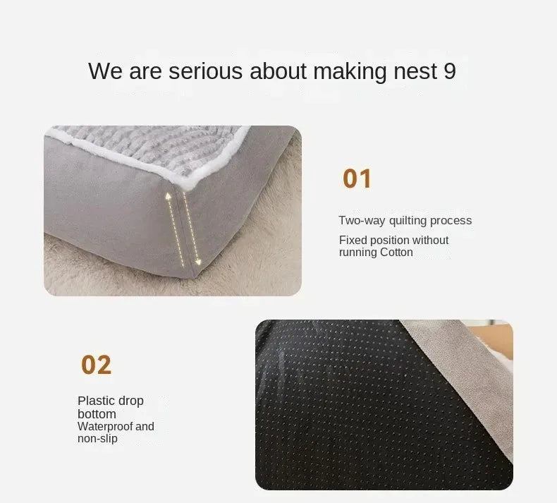 Dog Bed Small Dog for Winter Pet Warm Sofa Halloween Basket Mat Medium Cushions Big Cushion Puppy Accessories Large Dogs Bed