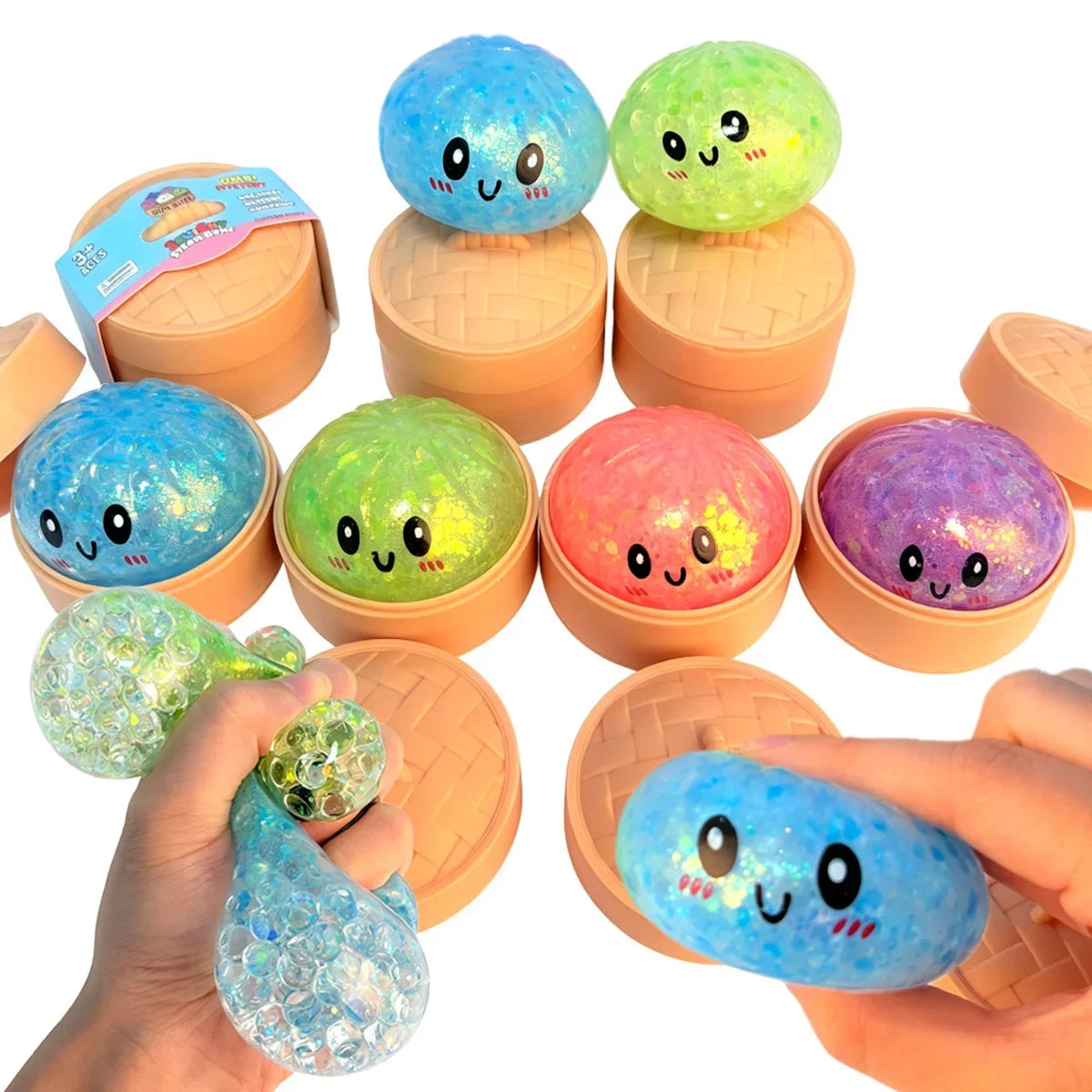 Slow Rising Simulation Food Squishy Collection, Soft Squeeze Fidget Sensory Toys: Dumpling, Butter Stick & Toast Squishies