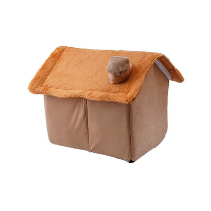 Cats Dog House For Small Medium Dogs Cats Winter Warm Cat Bed Nest Pet Four Seasons Pet Cave Bed Home Supplies 2025