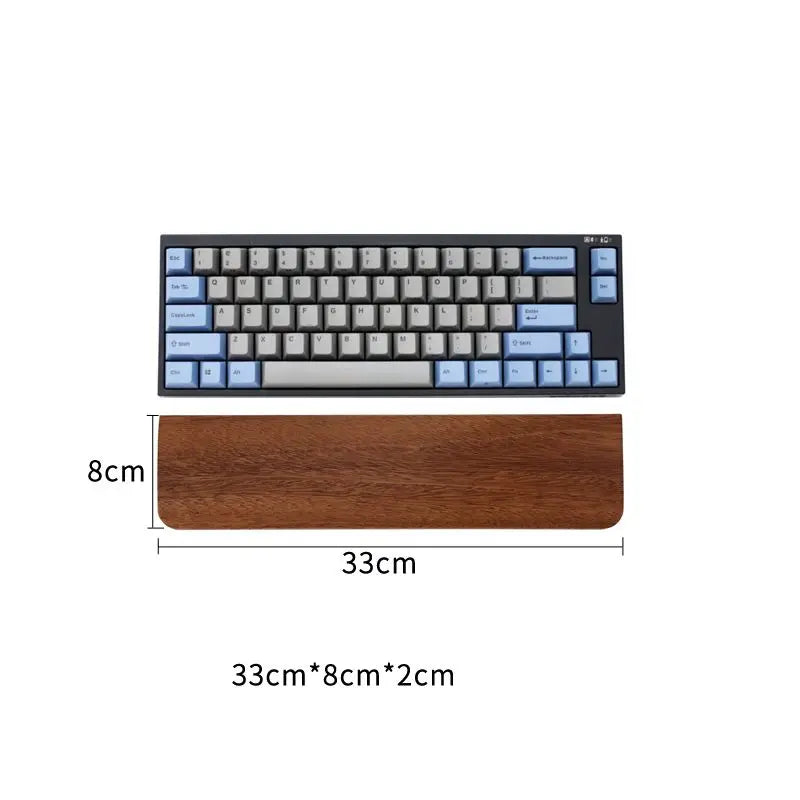 Walnut Wood Keyboard Wrist Rest Palm Pad Mechanical Keyboard Ergonomic Pad 87/98/104/108 Key Suitable For Multiple Sizes Custom