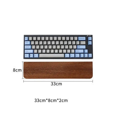 Walnut Wood Keyboard Wrist Rest Palm Pad Mechanical Keyboard Ergonomic Pad 87/98/104/108 Key Suitable For Multiple Sizes Custom