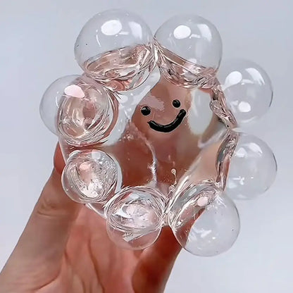 Taba Squishy Transparent Water Ball TPR Slow Rebound Bubble Octopus Pinch Toy Stress Relief Elastic Squeezing Ball Decompression