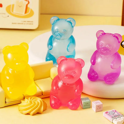 Squishy Mini Cute Bear Maltose Squeeze Toy - Stress Relief Fidget Sensory Toys, Soft Slow-Rebound Squishies for Kids and Adults