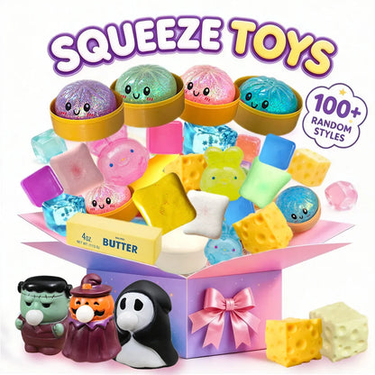 Slow Rising Simulation Food Squishy Collection, Soft Squeeze Fidget Sensory Toys: Dumpling, Butter Stick & Toast Squishies