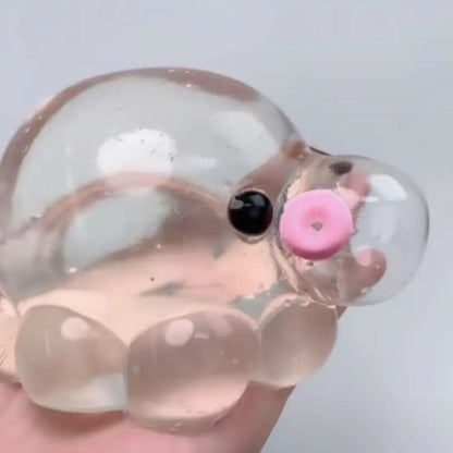 Taba Squishy Transparent Water Ball TPR Slow Rebound Bubble Octopus Pinch Toy Stress Relief Elastic Squeezing Ball Decompression